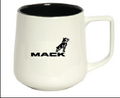 Mack 15oz Ceramic Mug - White/Black