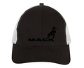 Black/White Mack Mesh Back Cap with Black Embroidered Logo